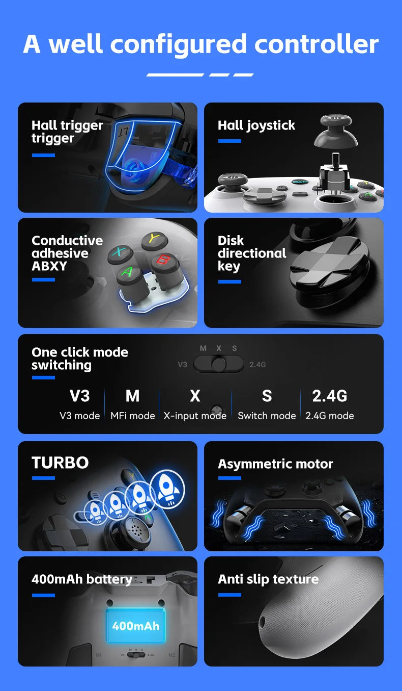 G6 Mobile Game Controller For Switch/IOS/Andriod/PC - Gadgystox