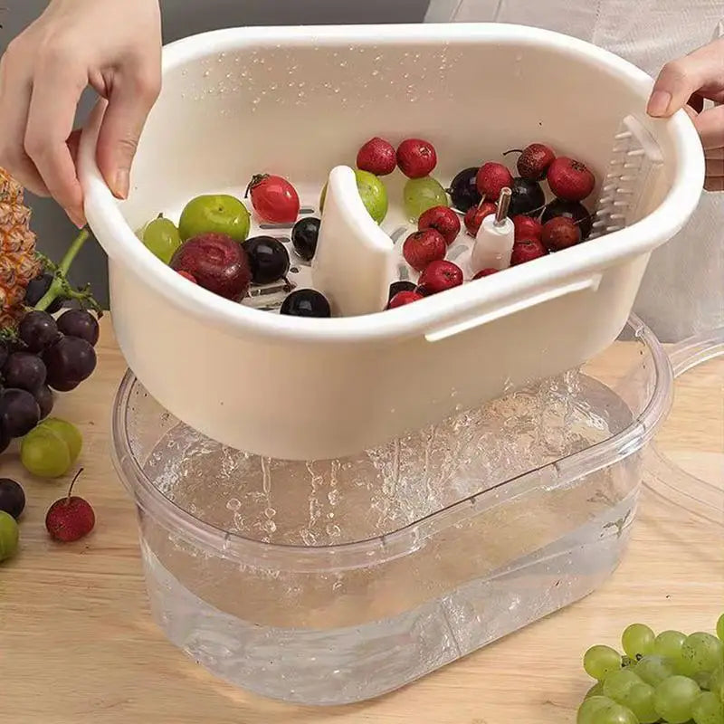 Vegetable Fruit Cleaning Spinner - Gadgystox