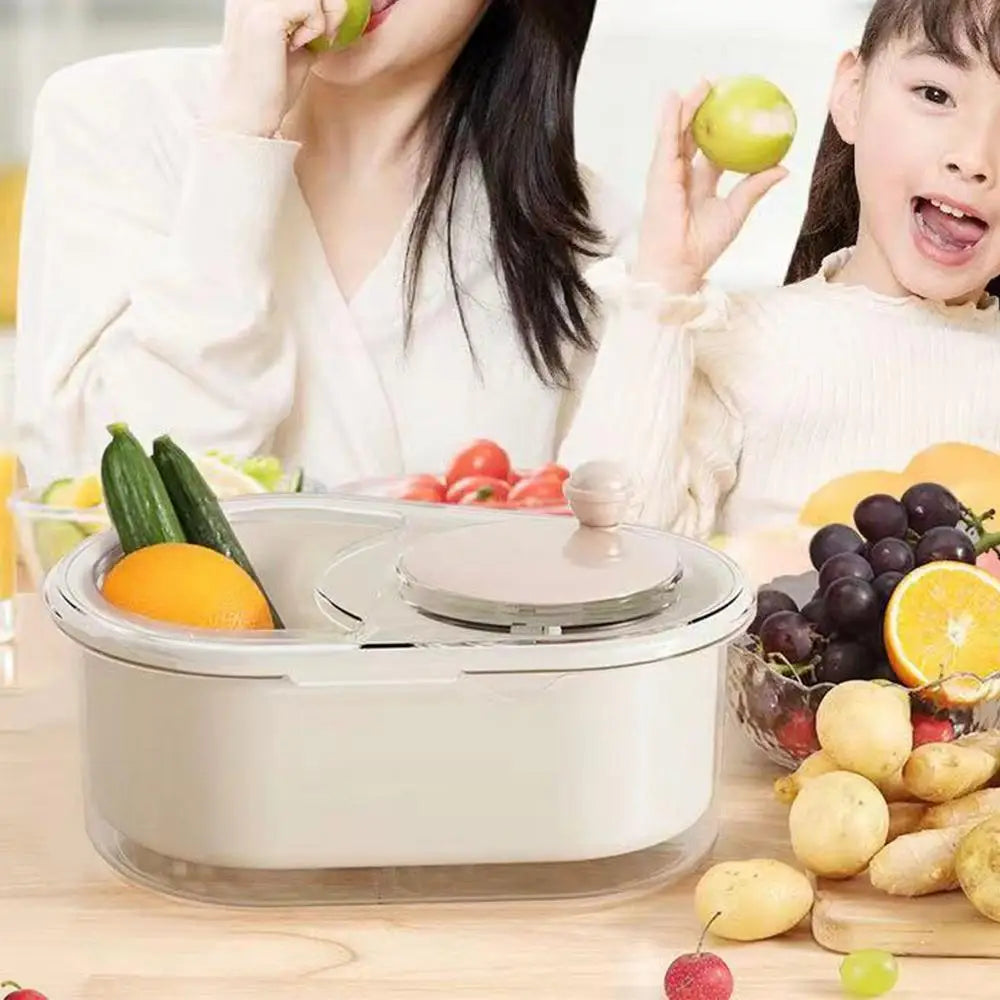 Vegetable Fruit Cleaning Spinner - Gadgystox