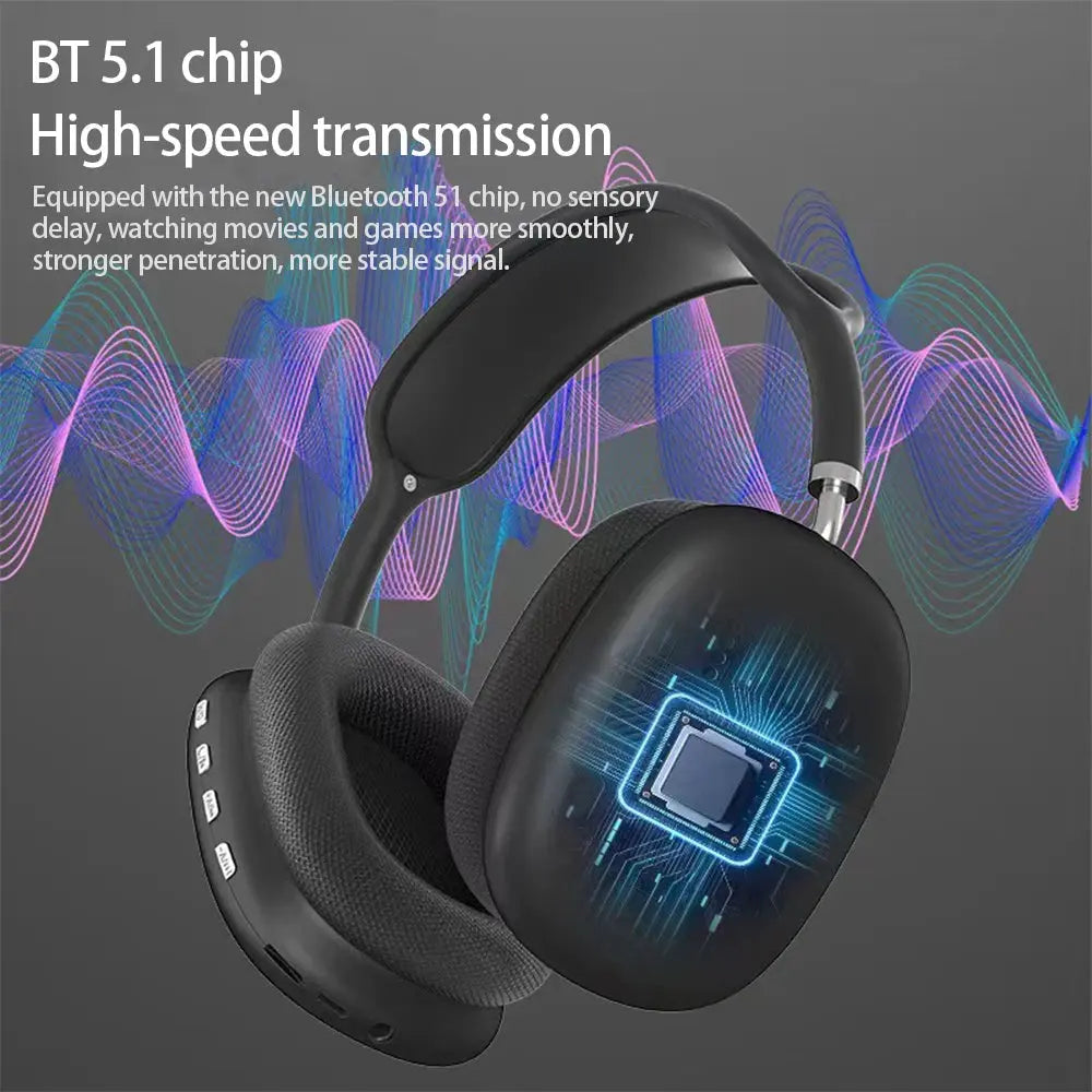 P9 Wireless Gaming Headphones with Mic Noise Cancelling - Gadgystox