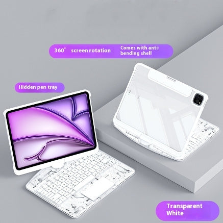 360 Swivel Keyboard Clear Case - Gadgystox