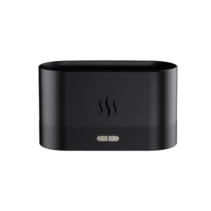 Aroma Diffuser With Flame Light Mist Humidifier Aromatherapy Diffuser With Waterless Auto-Off Protection For Spa Home Yoga Office Gadgystox
