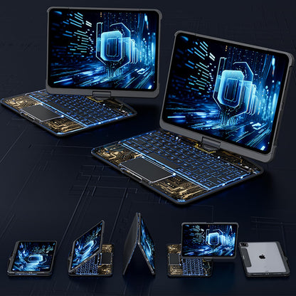 360 Swivel Keyboard Clear Case - Gadgystox