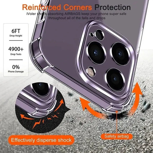 Airbag Transparent Drop-resistant Phone Case Gadgystox