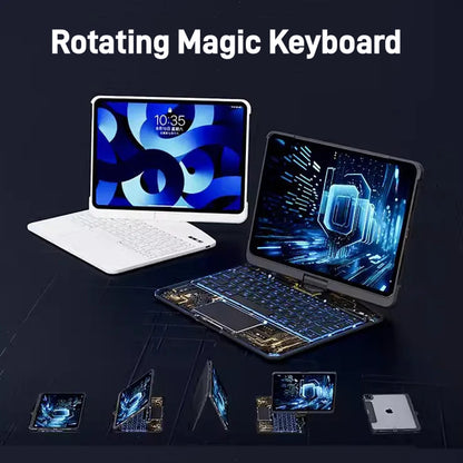 360 Swivel Keyboard Clear Case - Gadgystox