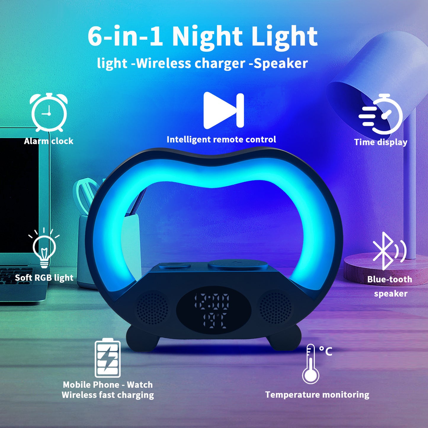 Ambience Intelligent LED Table Lamp - Gadgystox
