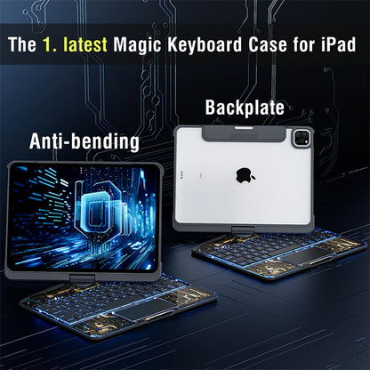 360 Swivel Keyboard Clear Case - Gadgystox
